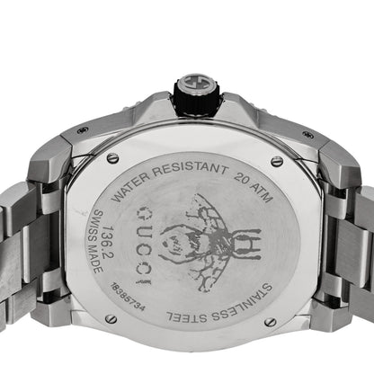 Gucci Stainless Steel 45mm Dive Quartz Watch Black 4 of 5