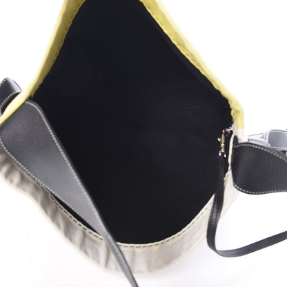 Celine Canvas Small Twisted Cabas Yellow Natural 6 of 17