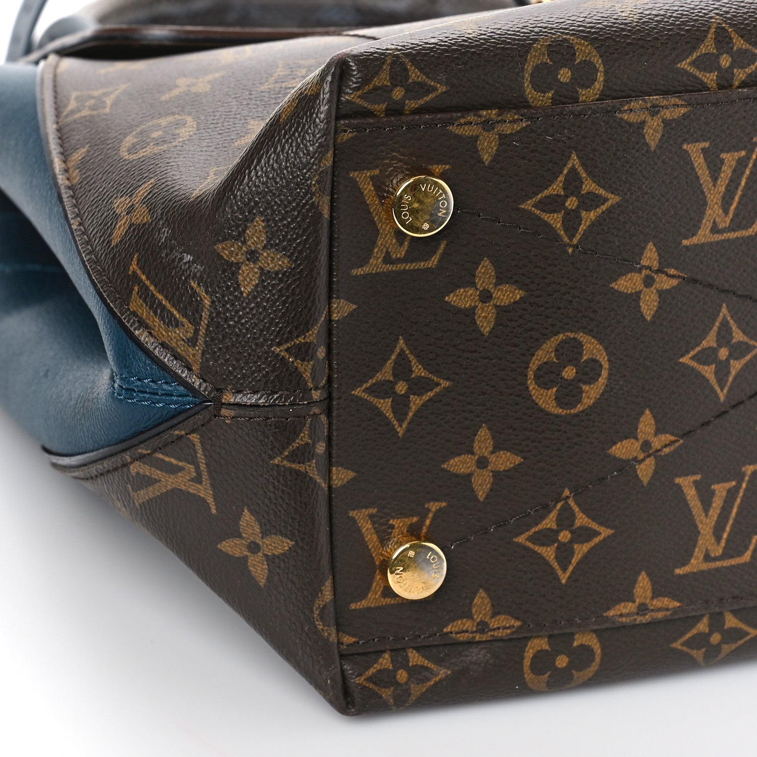 Louis Vuitton Ostrich Lizard Majestueux Tote MM Navy 6 of 11