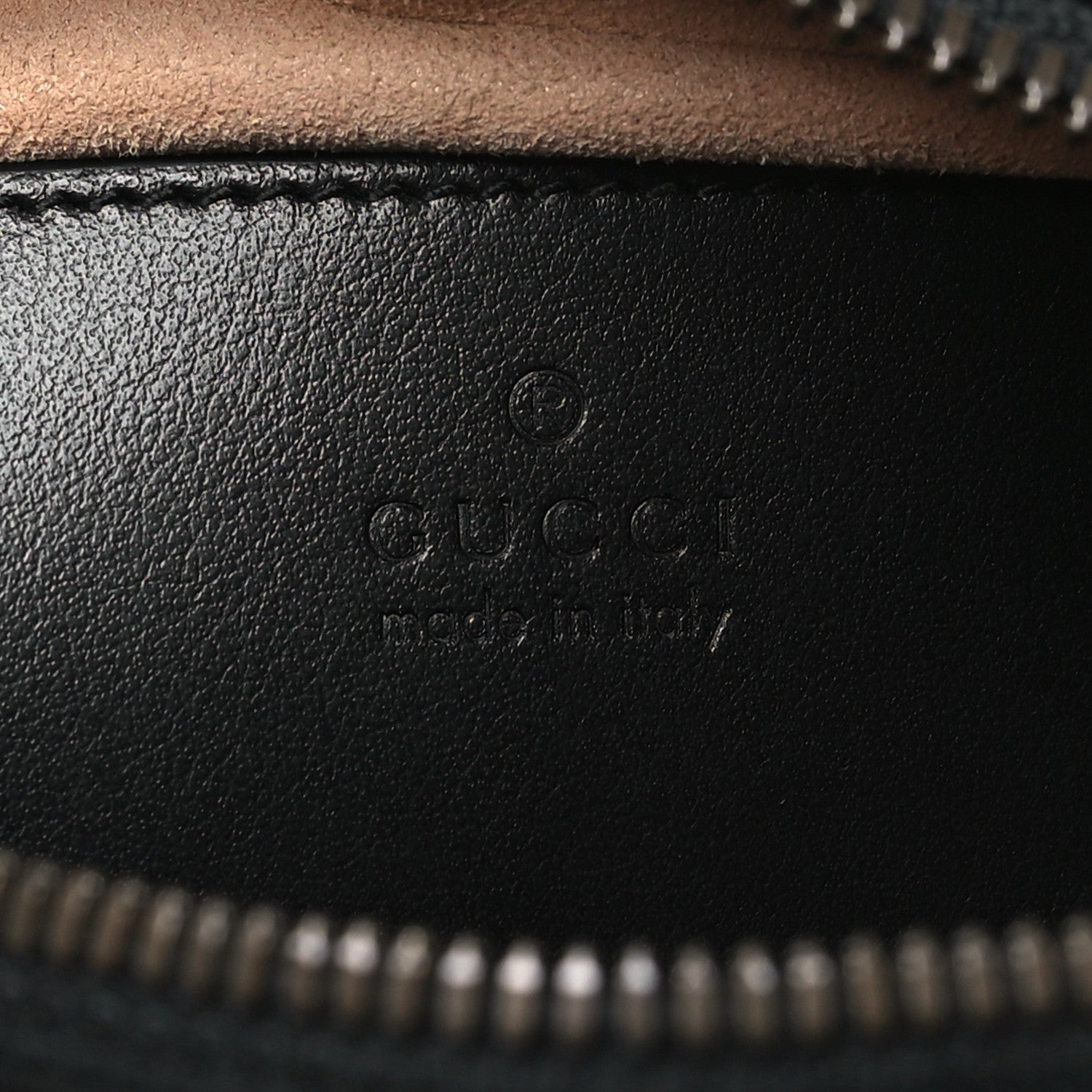 Gucci Calfskin Matelasse Small GG Marmont Chain Shoulder Bag Black 6 of 10