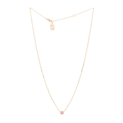 Cartier 18K Pink Gold Pink Sapphire D'Amour Pendant Necklace 2 of 5