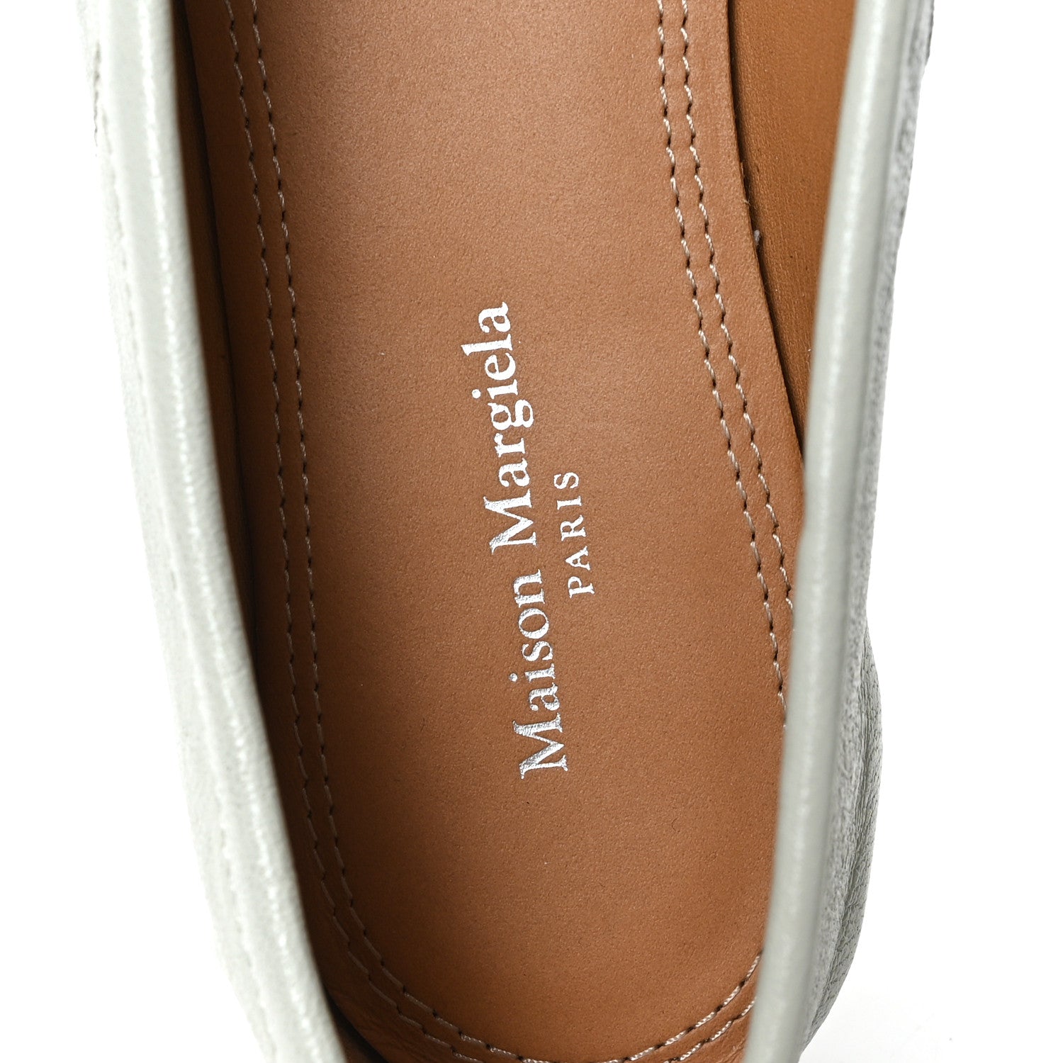 Maison Margiela Ovine Tabi Ballet Flats 37 Alabaster 8 of 9