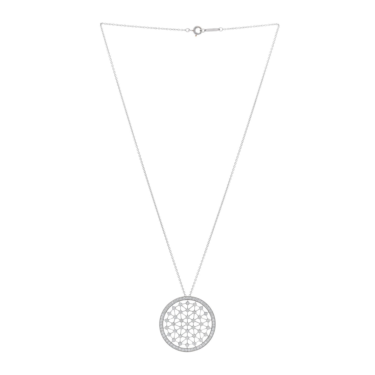 Platinum Diamond Voile Necklace