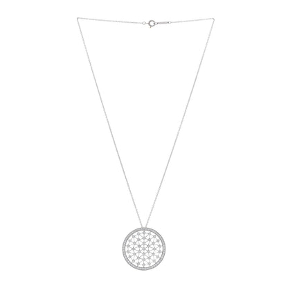 Tiffany Platinum Diamond Voile Necklace 3 of 5