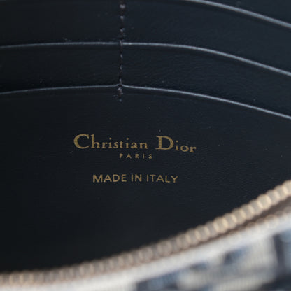 Christian Dior Oblique Saddle Chain Pouch Blue 6 of 10