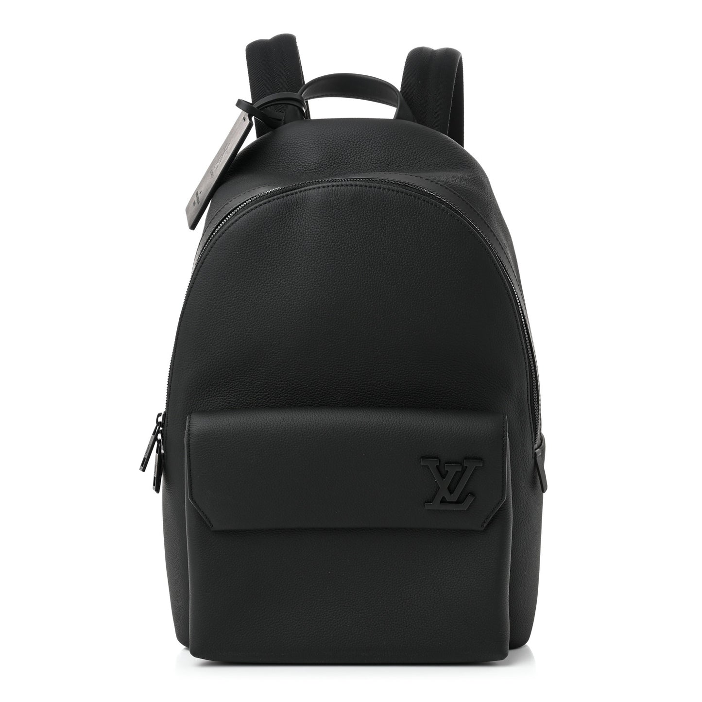 Grained Calfskin Aerogram Takeoff Backpack Black