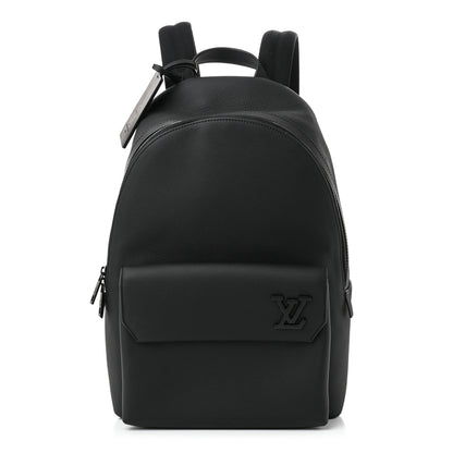 Louis Vuitton Grained Calfskin Aerogram Takeoff Backpack Black 1 of 10