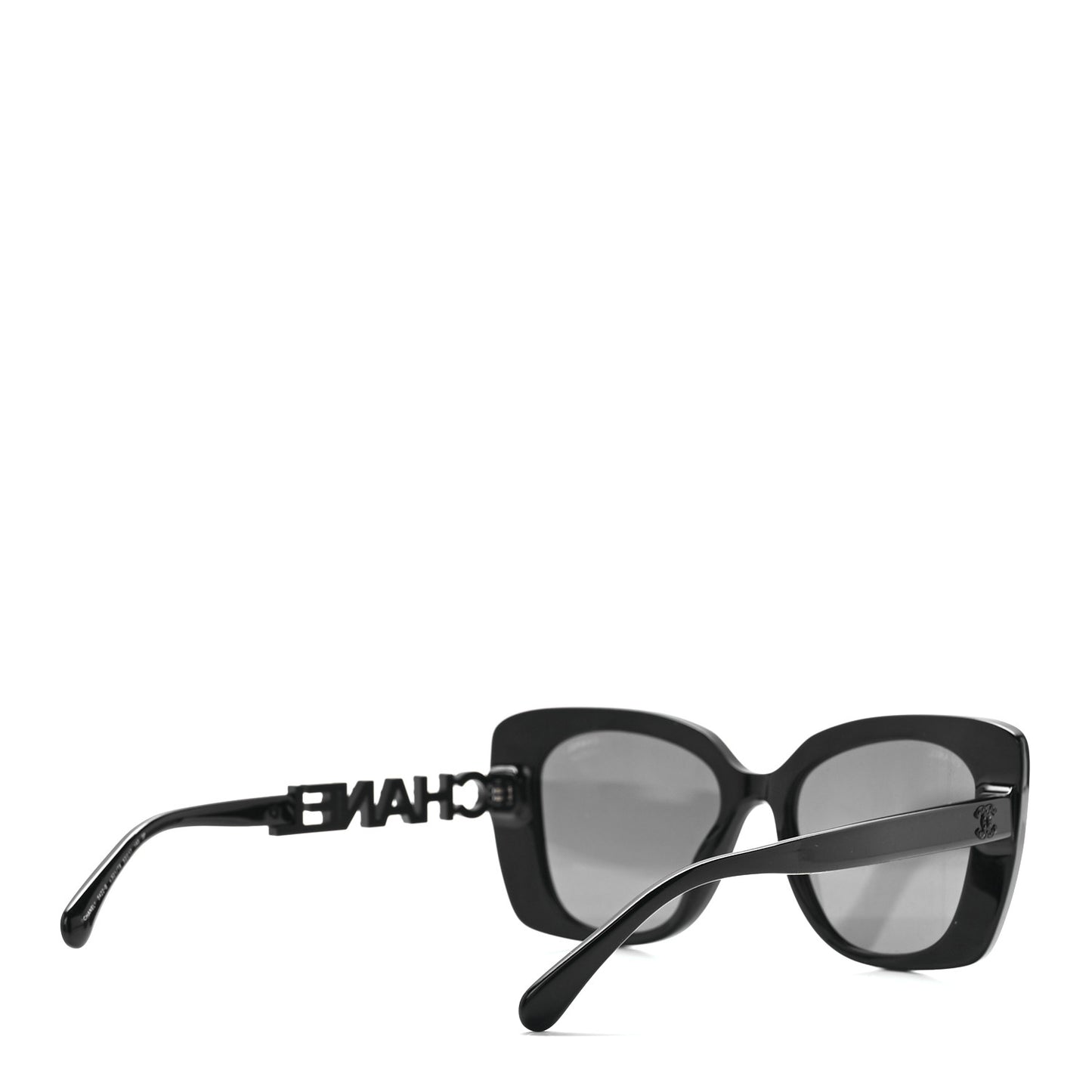 Acetate Strass Polarized Square Sunglasses 5422-B Black