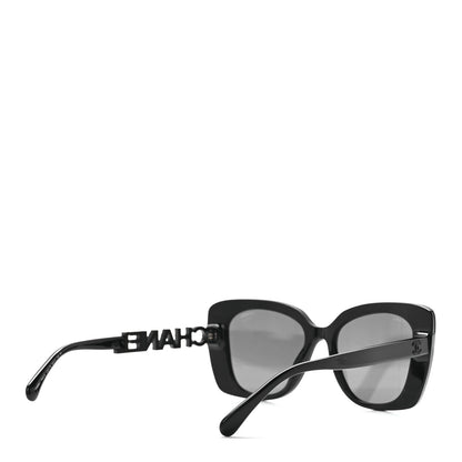 Chanel Acetate Strass Polarized Square Sunglasses 5422-B Black 4 of 8