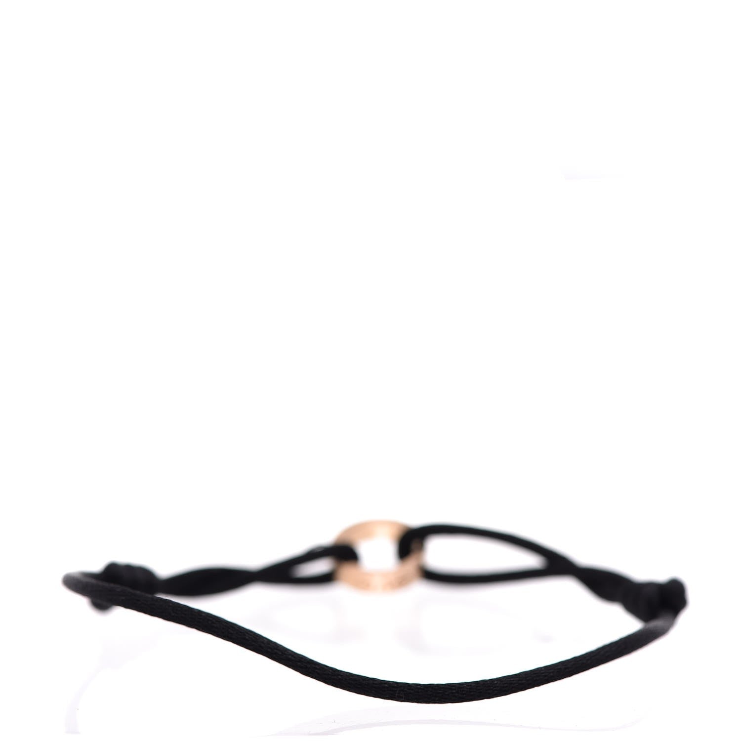 Cartier 18K Pink Gold Charity LOVE Adjustable Cord Bracelet Black 3 of 6