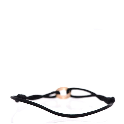 Cartier 18K Pink Gold Charity LOVE Adjustable Cord Bracelet Black 3 of 6
