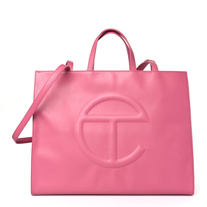 Telfar Vegan Leather Large Shopping Bag Corned Beef 1 of 8