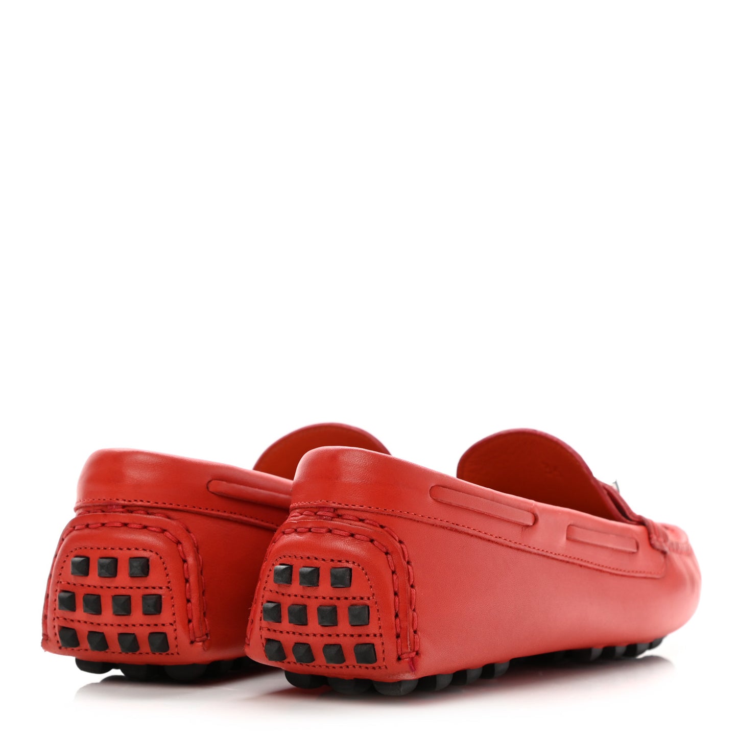 Supple Calfskin Womens Irving Driving Moccasin Loafers 35 Capucine