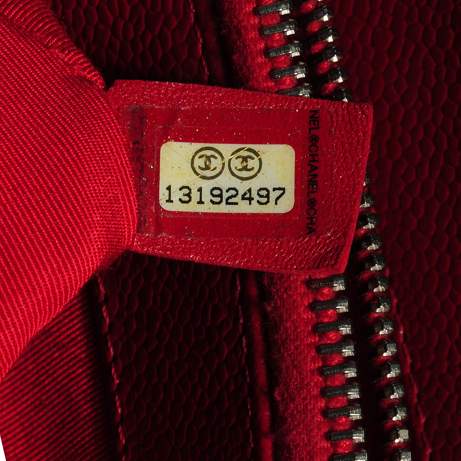 Chanel Caviar Grand Shopping Tote GST Red 7 of 7