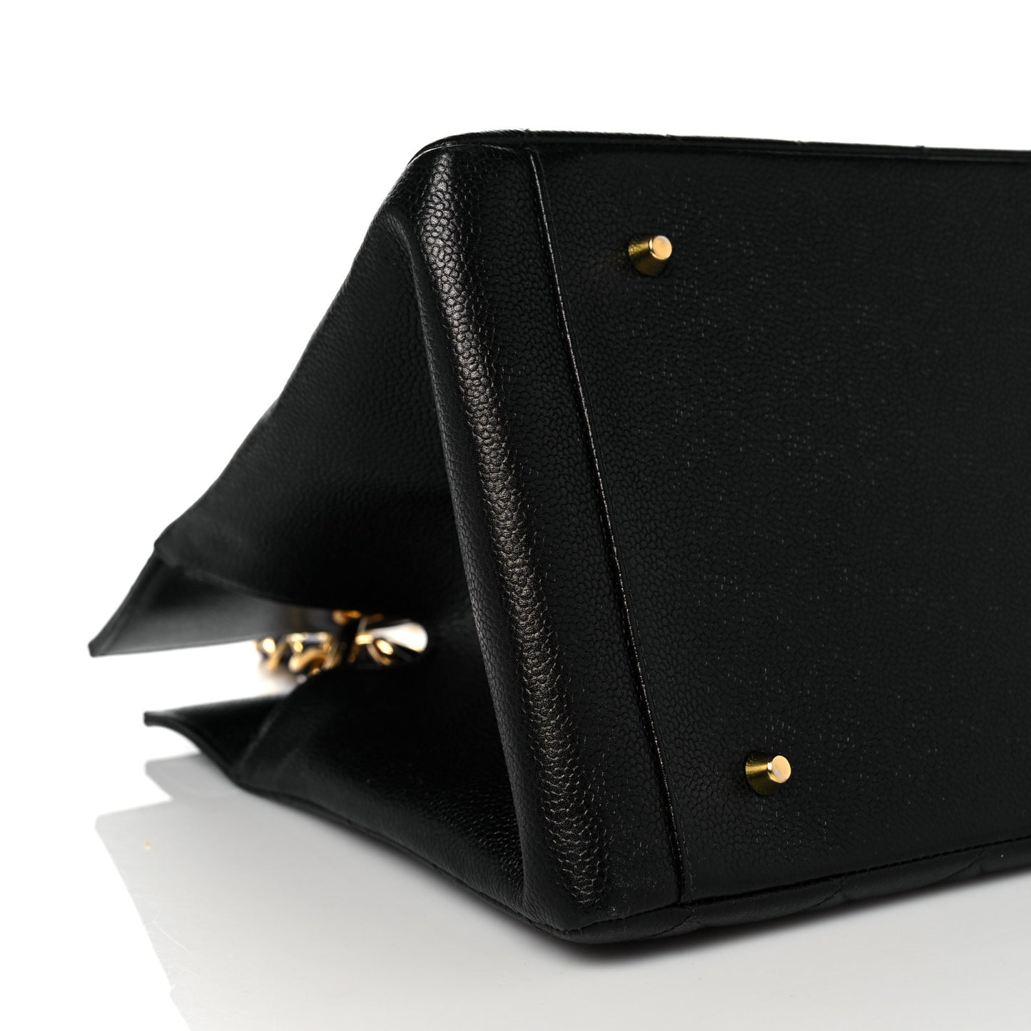 Caviar Quilted Timeless CC Tote Black