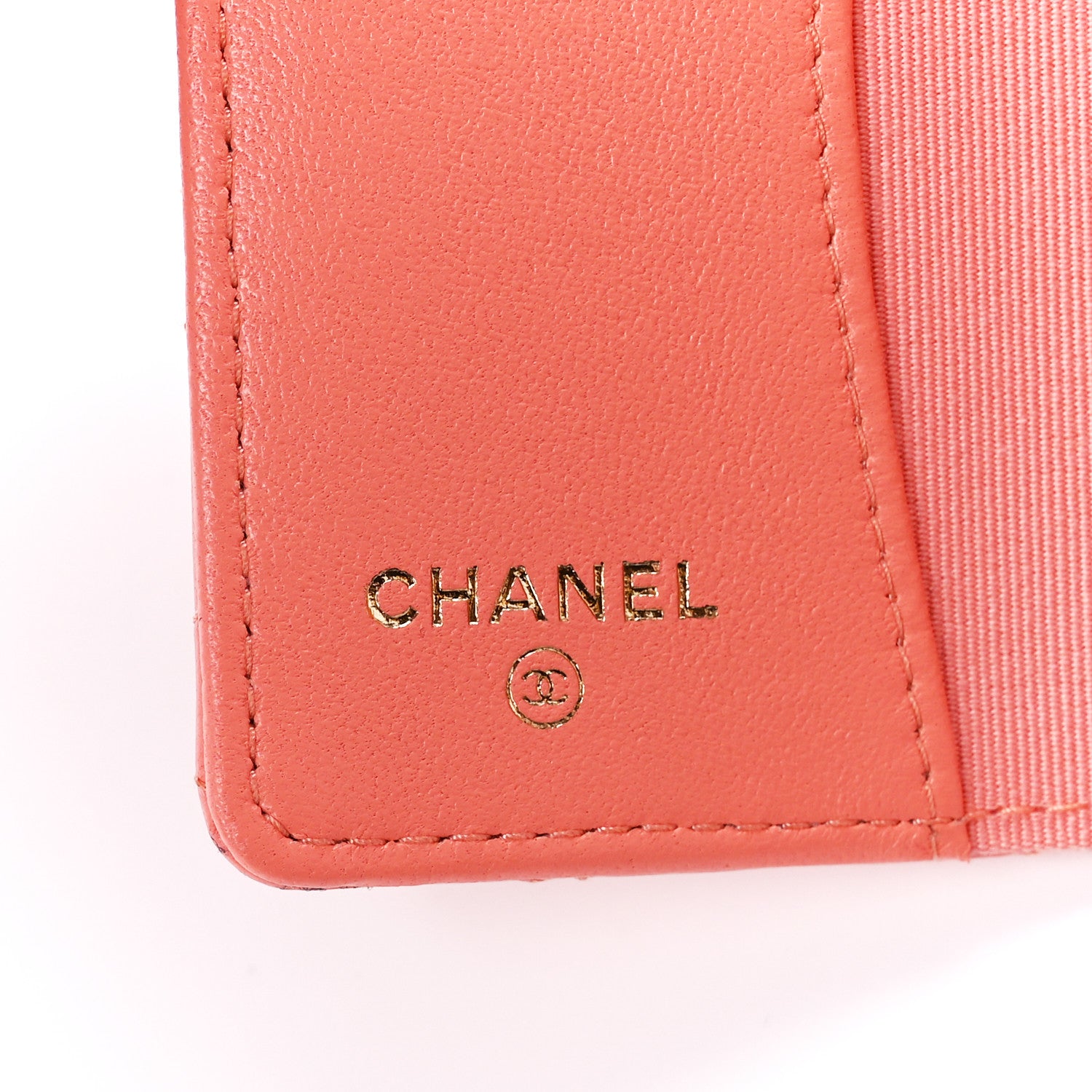 Chanel Lambskin Quilted Classic 4 Key Holder Wallet Light Orange 6 of 13