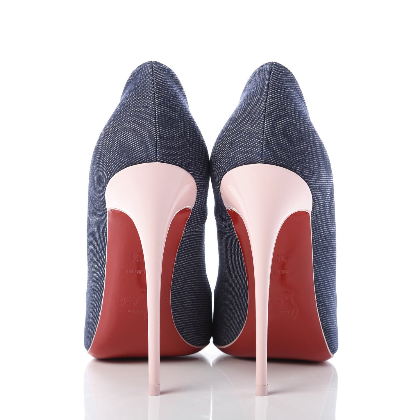 Denim Patent So Kate 120 Pumps 38.5 Blue Pompadour