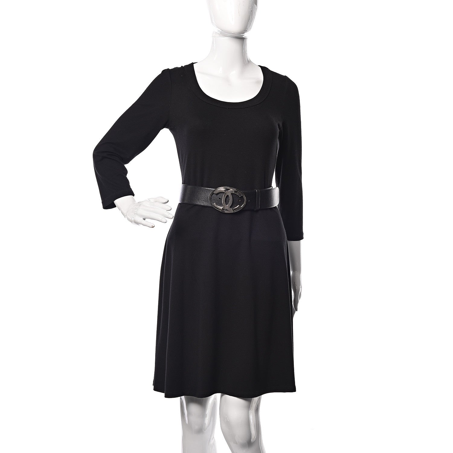 Chanel Calfskin CC Belt 75 30 Black 2 of 7