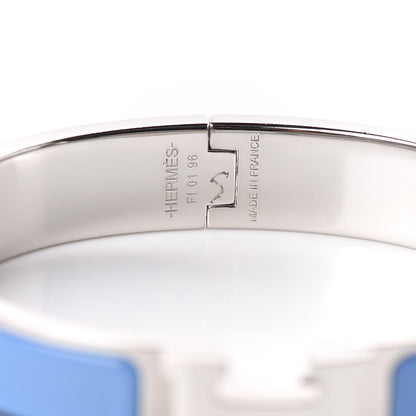 Hermes Enamel Narrow Clic Clac H Bracelet GM Bleu Cielo 4 of 4