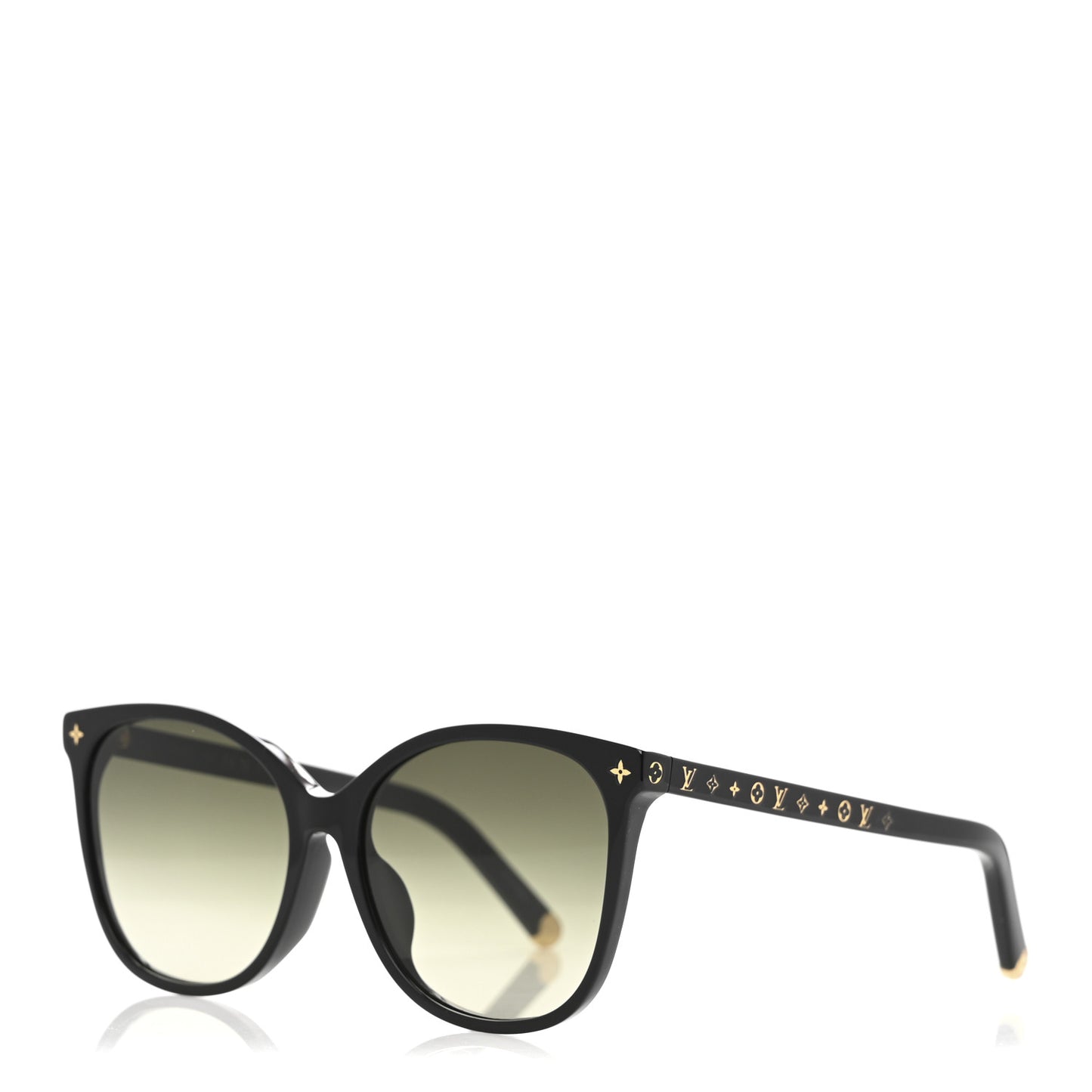 Acetate My Monogram Light Cat Eye Sunglasses Z1657E Black