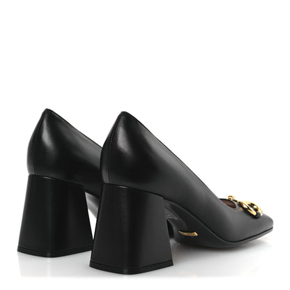 Gucci Malaga Kid Horsebit 75mm Pumps 39.5 Black 5 of 11