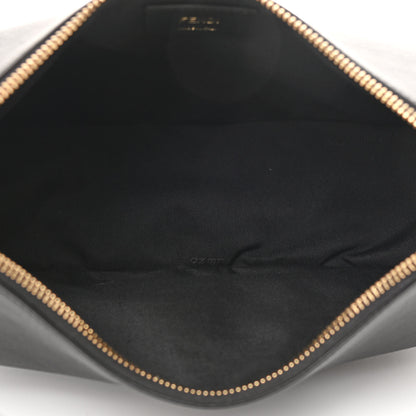 Fendi Vitello Grace Matte Small Fendigraphy Hobo Bag Black 5 of 11