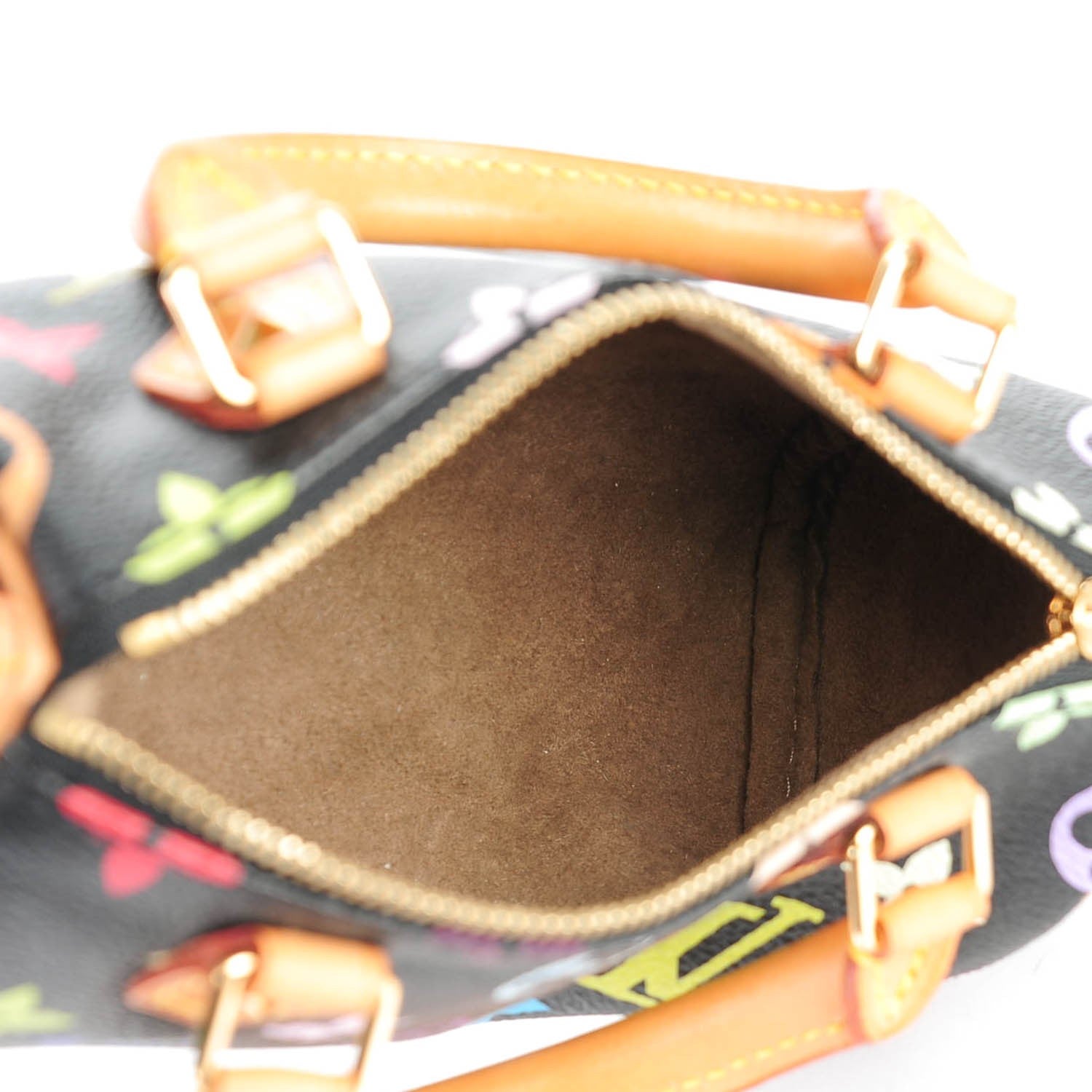 Louis Vuitton Monogram Multicolor Mini Sac HL Speedy Black 5 of 7