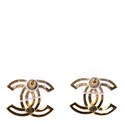 Chanel Metal Obazine CC Earrings Gold 3 of 5