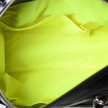Chanel Patent Quilted Day Glo Flap Bag Black 4 of 10