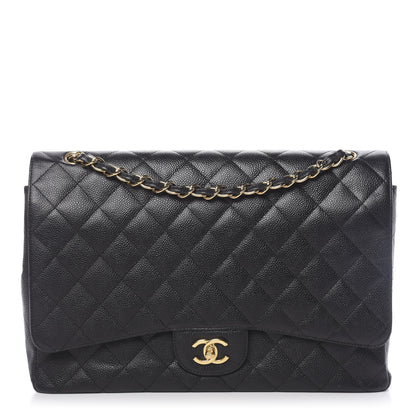 Chanel Caviar Quilted Maxi Double Flap Black 1 of 12