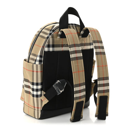 Burberry Nylon Check Childrens Medium Huey Backpack Sand 3 of 9