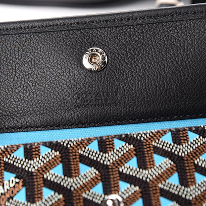 Goyard Goyardine Saint Louis Claire Voie GM Black Blue 7 of 10