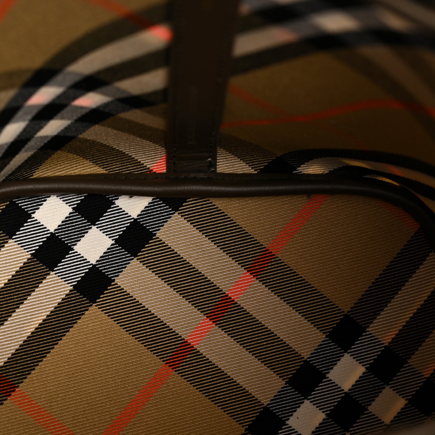 Nova Check Mini Bucket Bag Beige