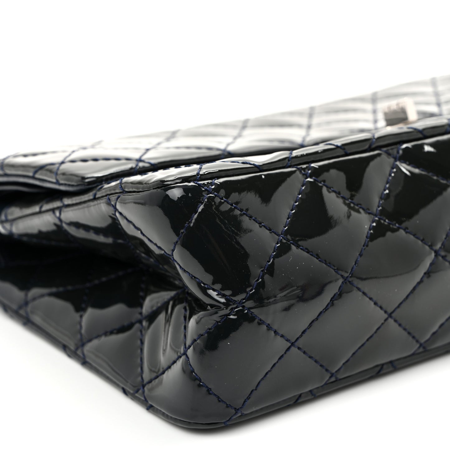 Patent Quilted 2.55 Reissue 226 Flap Blue