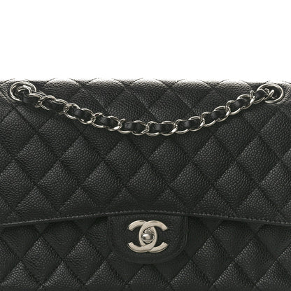 Chanel Caviar Quilted Medium Double Flap Black 8 of 10