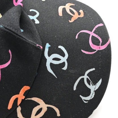 Chanel Cotton CC Cap Hat Black Multicolor 9 of 10