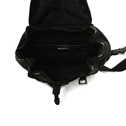 Prada Tessuto Nylon Saffiano Small Backpack Black 4 of 12