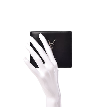 Saint Laurent Smooth Calfskin Monogram East West Wallet Black 2 of 8