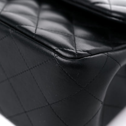 Chanel Lambskin Quilted Jumbo Double Flap Black 9 of 17