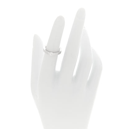 Cartier 18K White Gold Diamond .24ct Date Solitaire Ring 48 4.5 2 of 4
