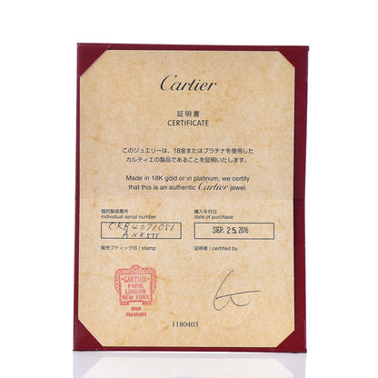 Cartier 18K White Gold Diamond C De Ring 51 5.75 5 of 6