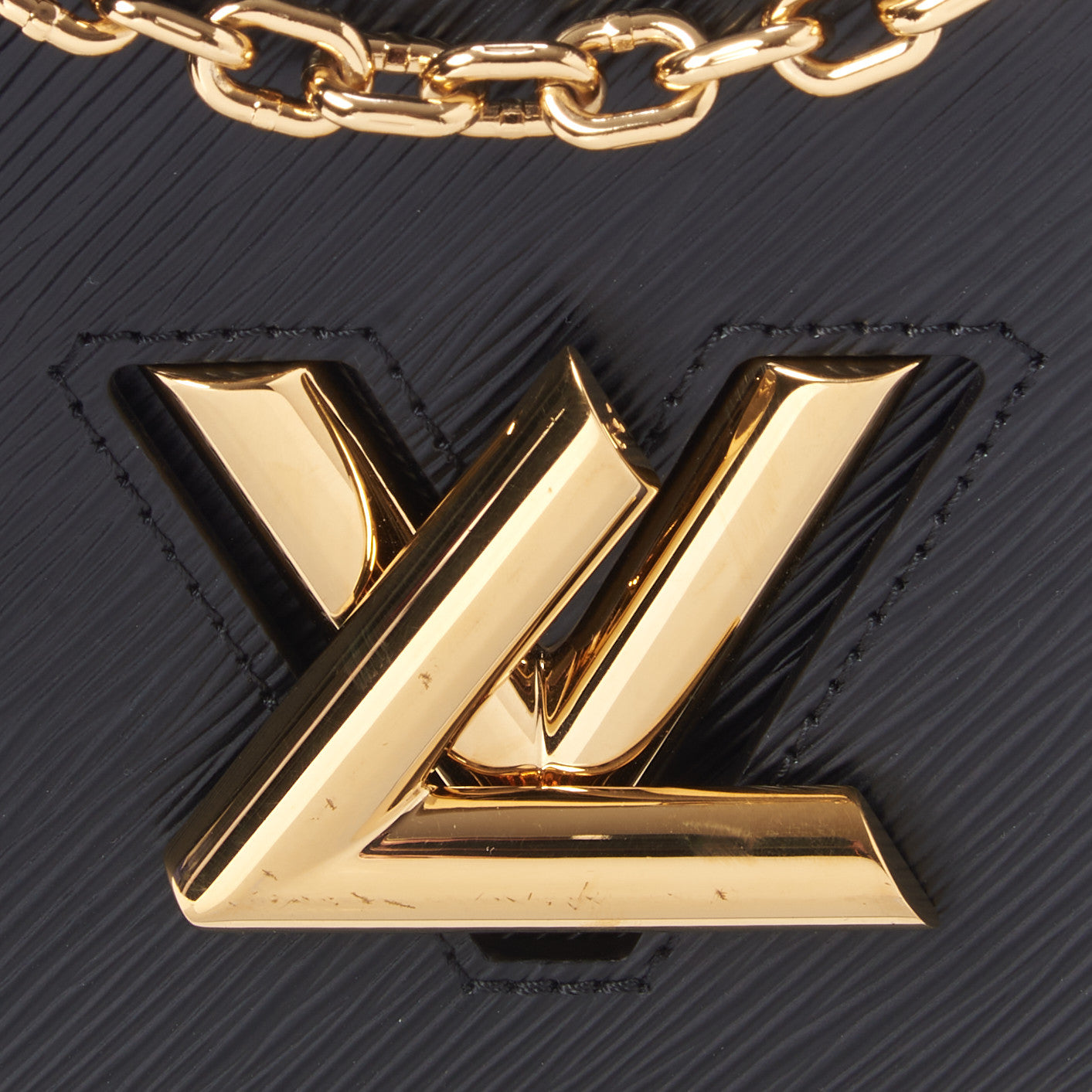 Louis Vuitton Epi Twist Shoulder Bag MM Black 7 of 8
