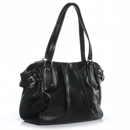 Prada Soft Calf Pleated Hobo Nero Black 4 of 9