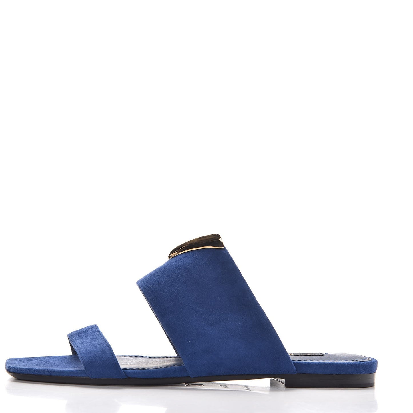 Suede Bayfront Mule Sandals 36.5 Blue Nuit