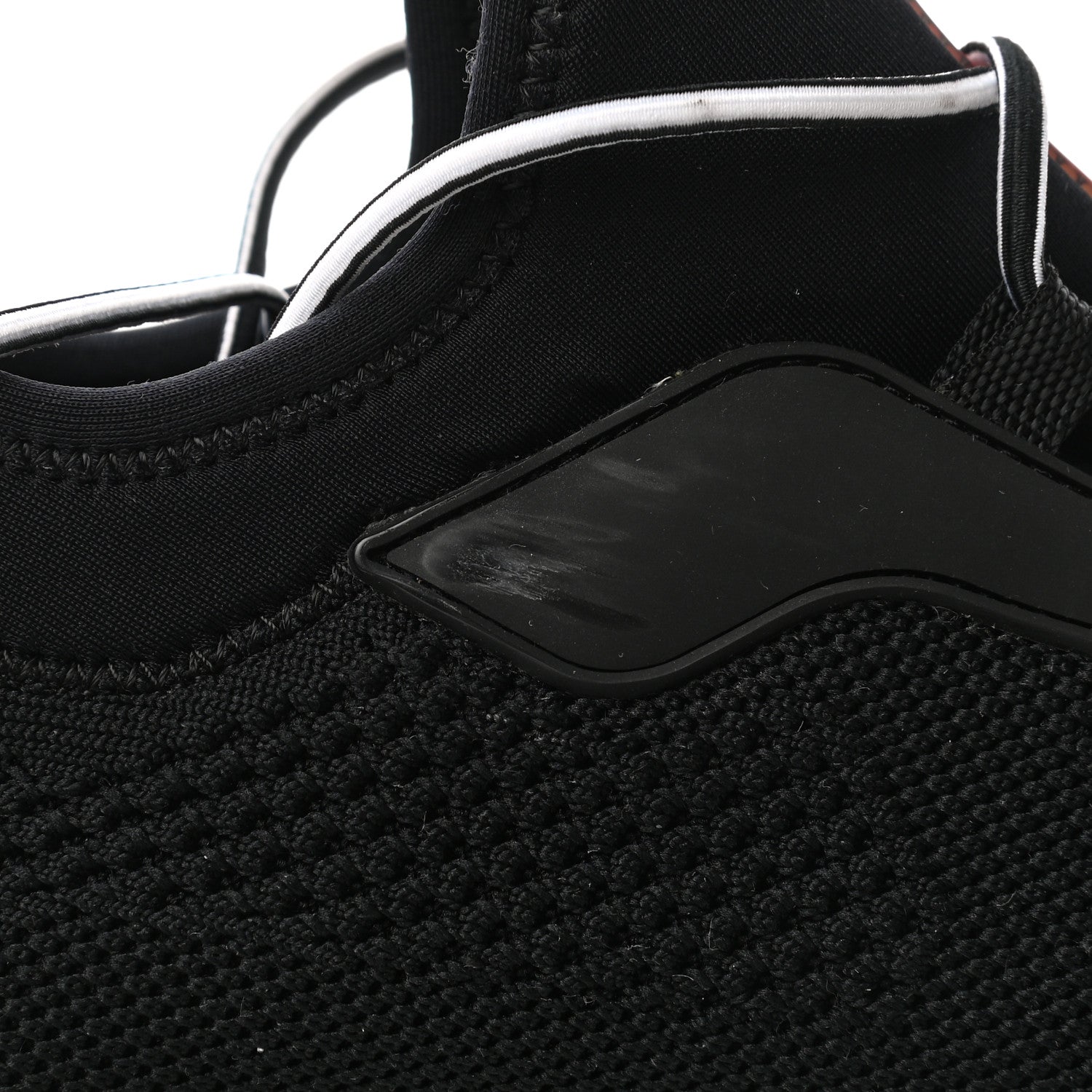 Prada Mesh Neoprene America’s Cup 45mm Sneakers 38.5 Black White 9 of 11
