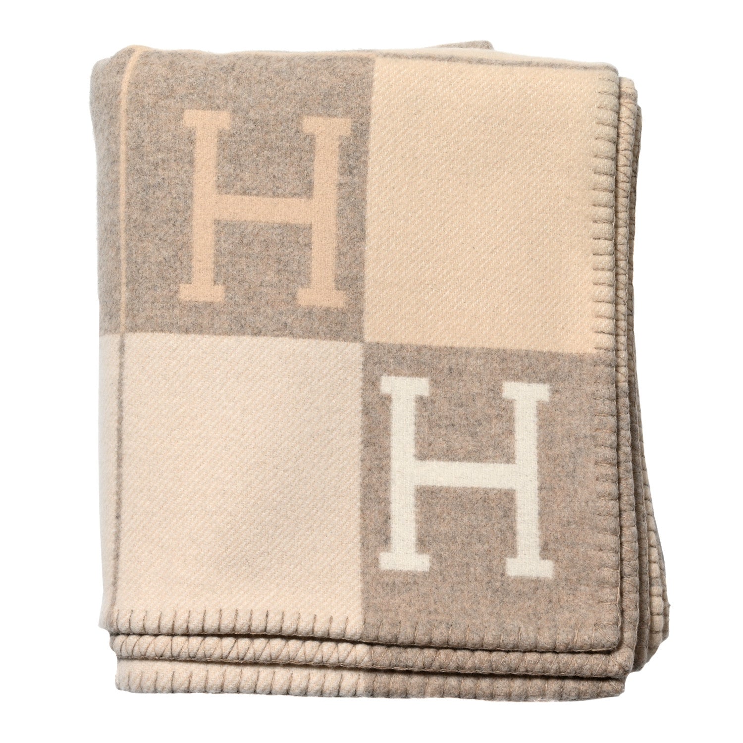 Hermes Wool Cashmere Avalon III Blanket Coco Camomille 1 of 3