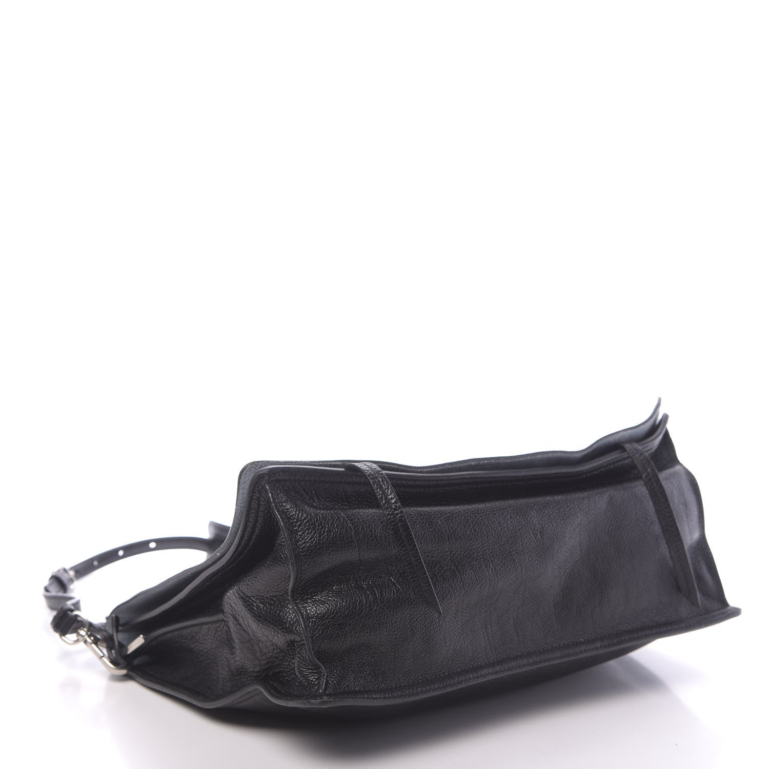 Prada Glace Calf Etiquette Flap Black Astrale 4 of 11