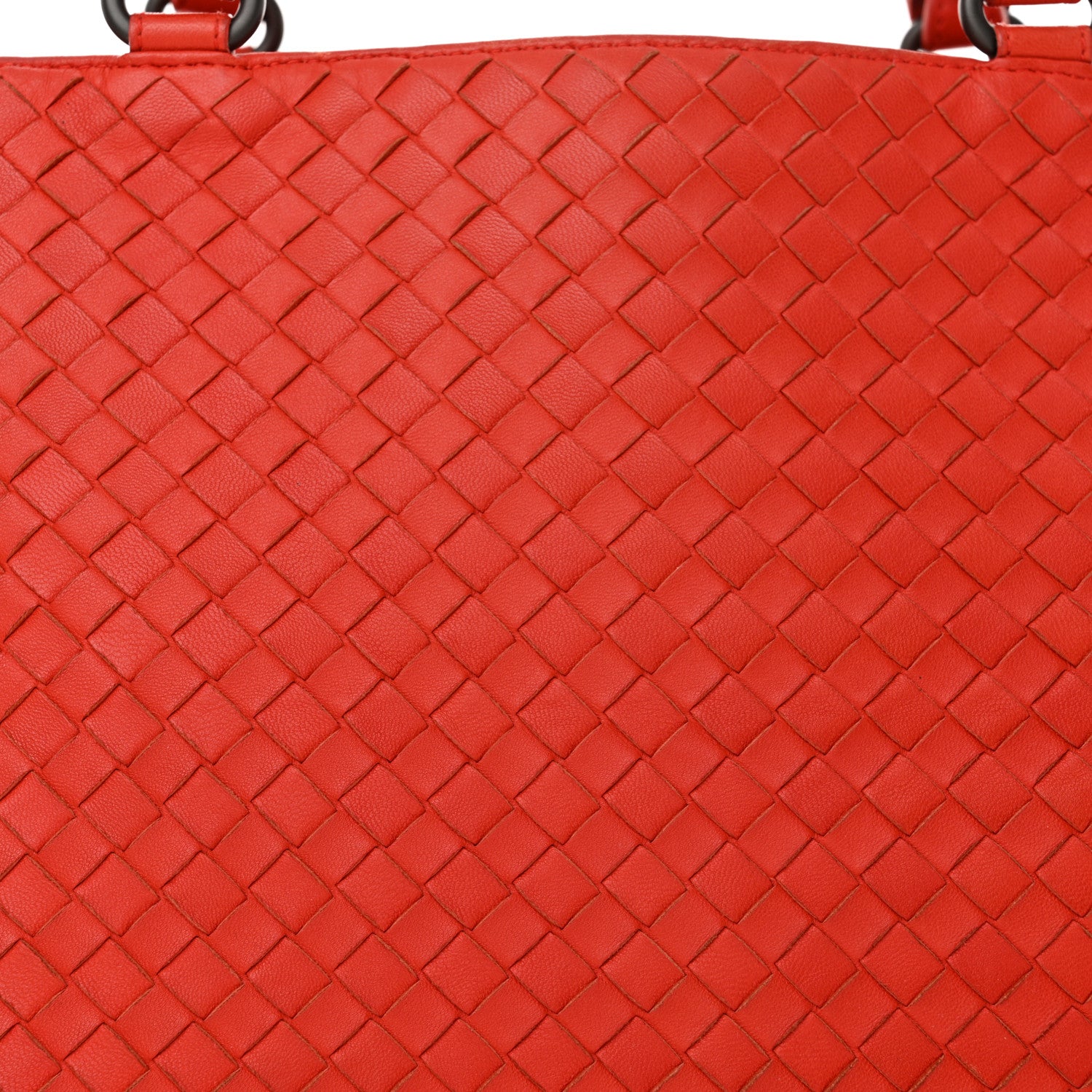 Bottega Veneta Nappa Intrecciato Milano Tote Orange 10 of 19