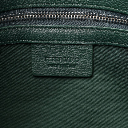Salvatore Ferragamo Calfskin Mens Hug Briefcase Moss Green 5 of 11