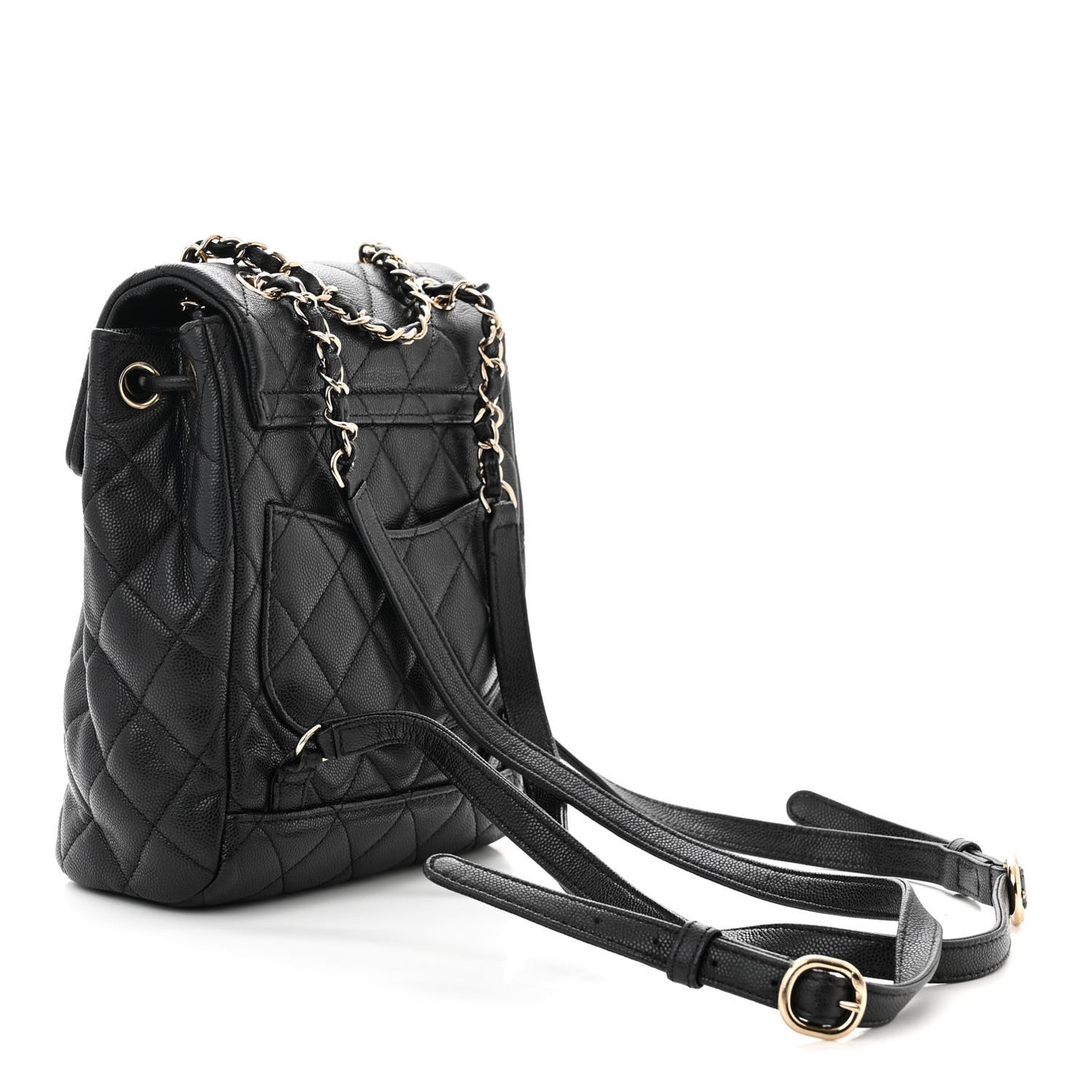 Caviar Quilted Mini Urban Spirit Backpack Black